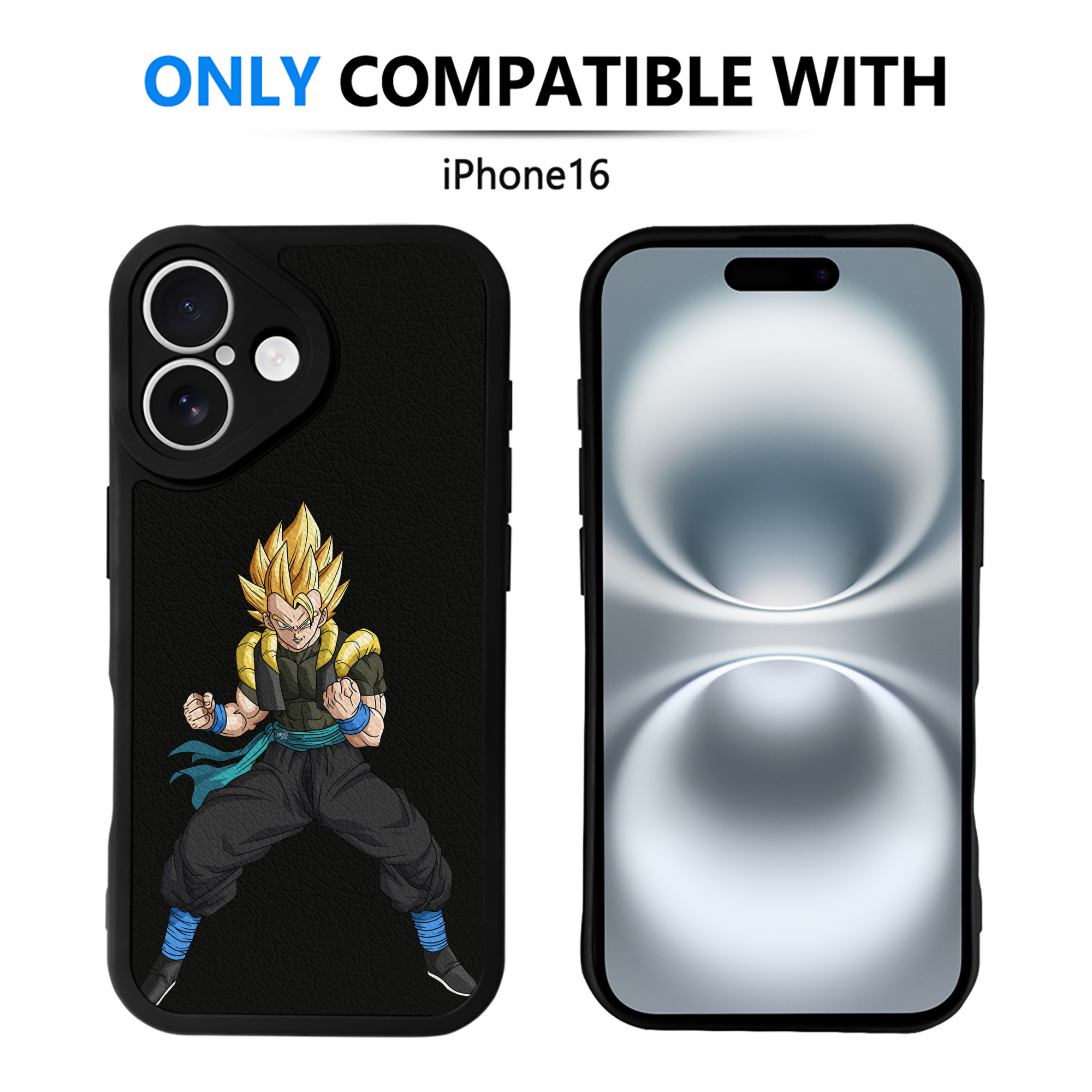 （画像用） ドラゴンボール ベジータ四世（Bejīta Yonsei）DRAGON BALL Vegeta IV 【iPhone 16シリーズ対応】シリコンスマホケース（レザー調） 材質：シリコン